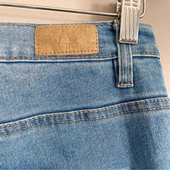 70s Style Patchwork Super High-Rise Flare Hippie Jeans - 28-29"/M - Picture 9 of 13